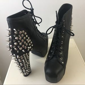 Jeffrey Campbell studded Lita boot (size 10)